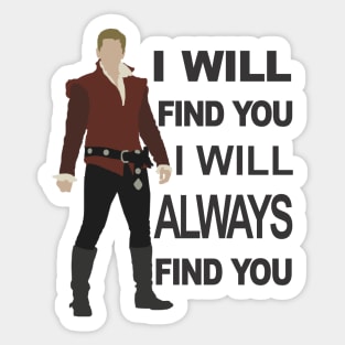 Charming - Find You - Black Text Sticker